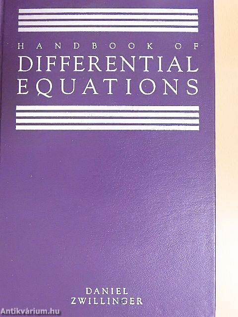 Handbook of Differential Equations