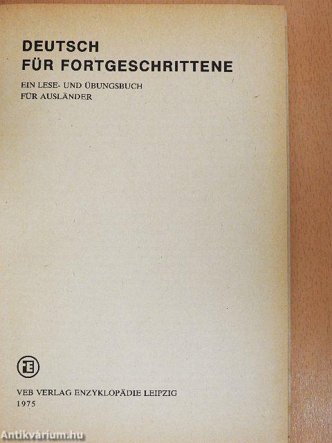 Deutsch für Fortgeschrittene