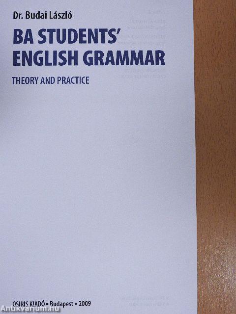 BA Students' English Grammar