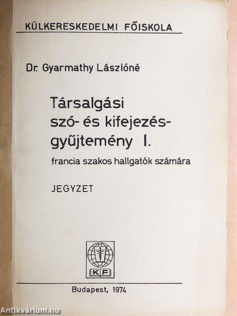 Társalgási szó- és kifejezésgyűjtemény I.