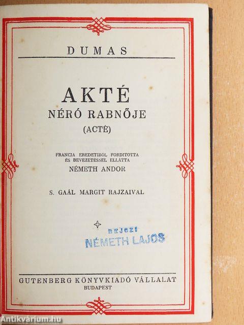 Akté/Pamphile kapitány