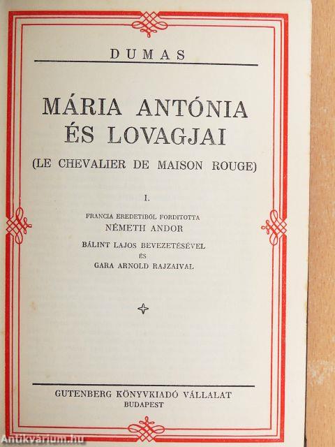 Mária Antónia és lovagjai I-III./A bársonynyakékes hölgy