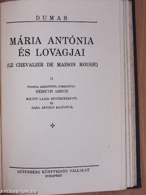 Mária Antónia és lovagjai I-III./A bársonynyakékes hölgy