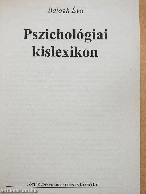 Pszichológiai kislexikon