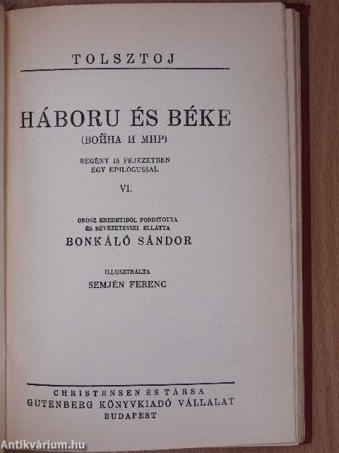 Háború és béke I-VI.