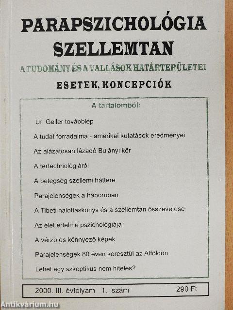 Parapszichológia-Szellemtan 2000/1.