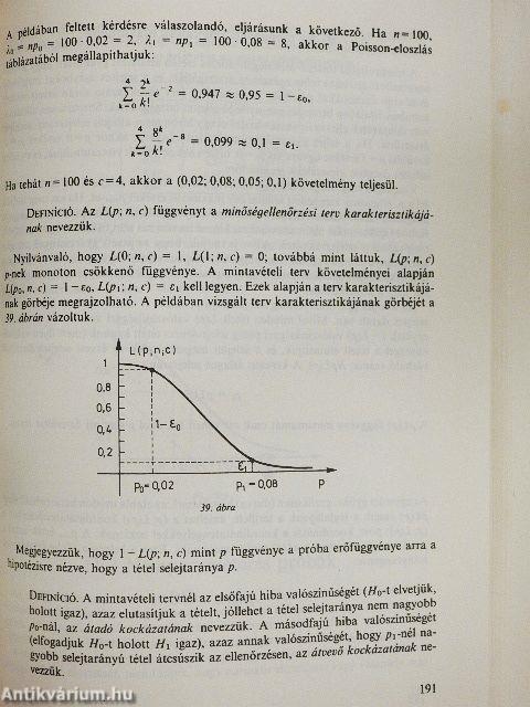 Valószínűségszámítás és matematikai statisztika