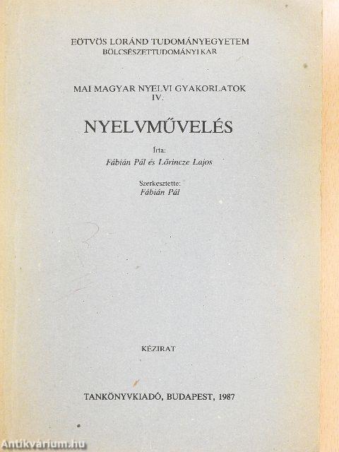 Nyelvművelés