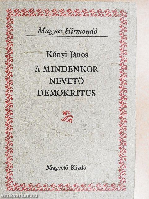 A mindenkor nevető Demokritus