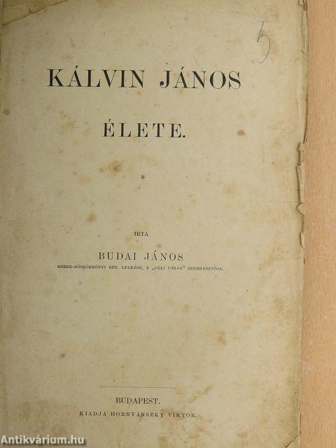 Kálvin János élete (rossz állapotú)