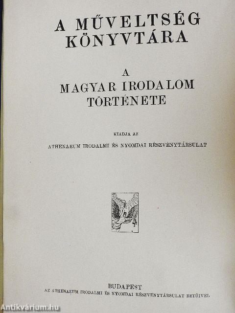 A magyar irodalom története 1900-ig