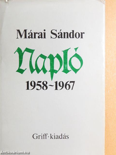 Napló 1958-1967