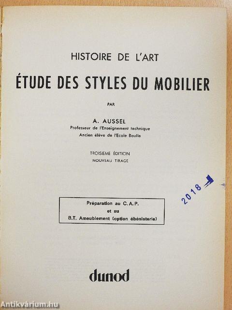 Étude des Styles du Mobilier