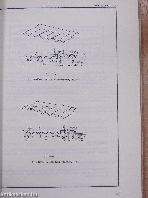 Tetőfedő elemek/Hő-, hang- és nedvességszigetelő anyagok