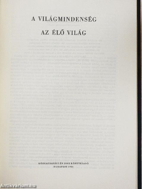 A kultúra világa - A világmindenség/Az élő világ