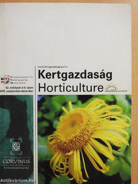 Kertgazdaság - Horticulture 2010. szeptember-december