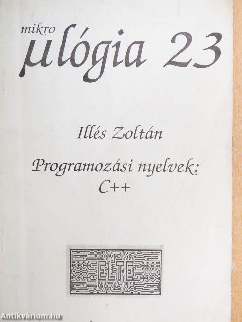 Programozási nyelvek: C++