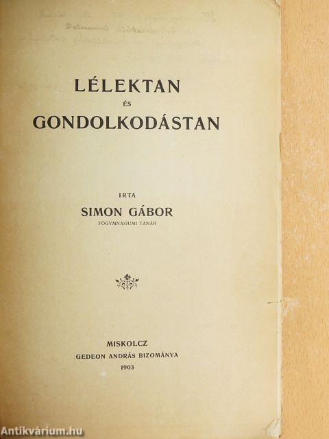 Lélektan és gondolkodástan