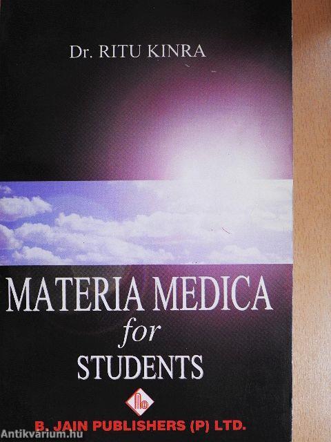 Materia Medica for Students 1.