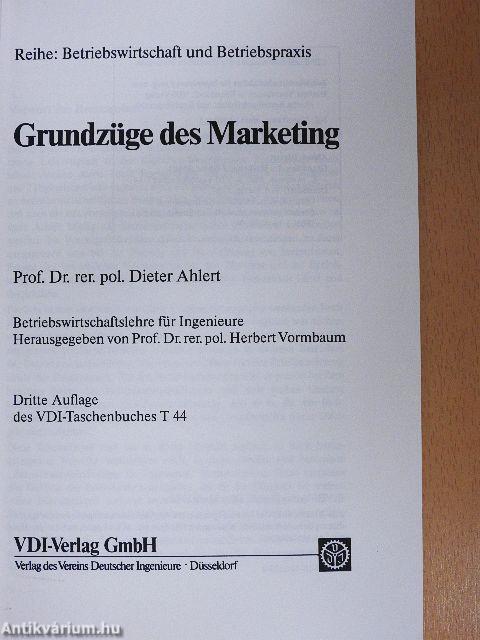 Grundzüge des Marketing