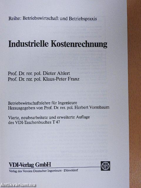 Industrielle Kostenrechnung