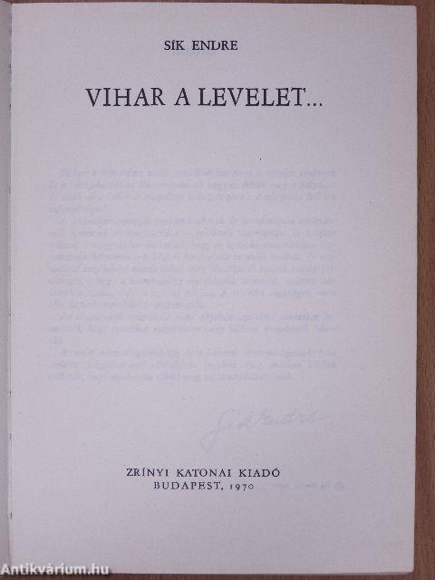 Vihar a levelet...