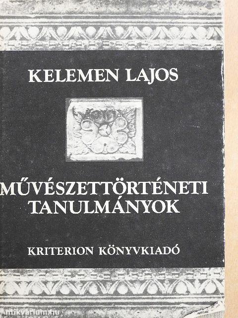 Művészettörténeti tanulmányok