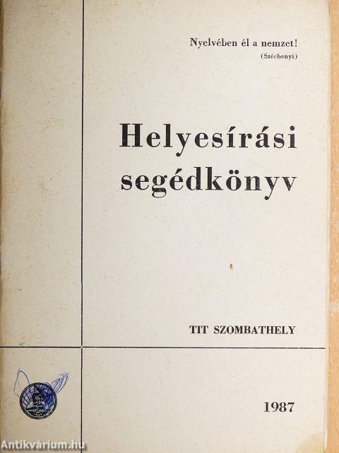 Helyesírási segédkönyv