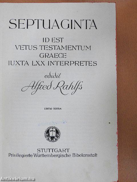 Septuaginta I-II.