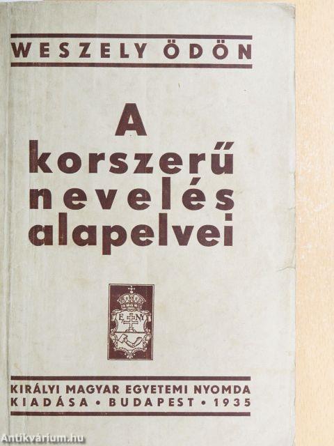 A korszerű nevelés alapelvei