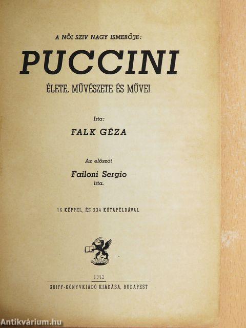 Puccini élete, művészete és művei