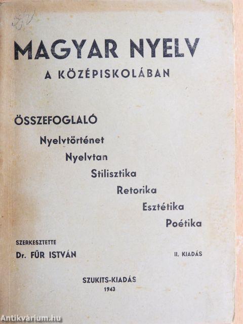 Magyar nyelv a középiskolában