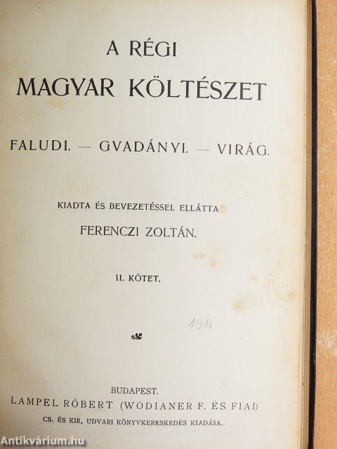 A régi magyar költészet II. (töredék)