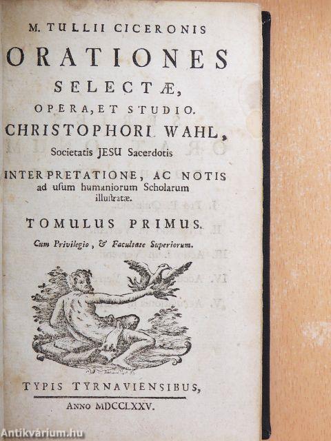 M. Tullii Ciceronis Orationes I.