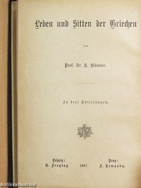 Leben und Sitten der Griechen I. (töredék) (gótbetűs)