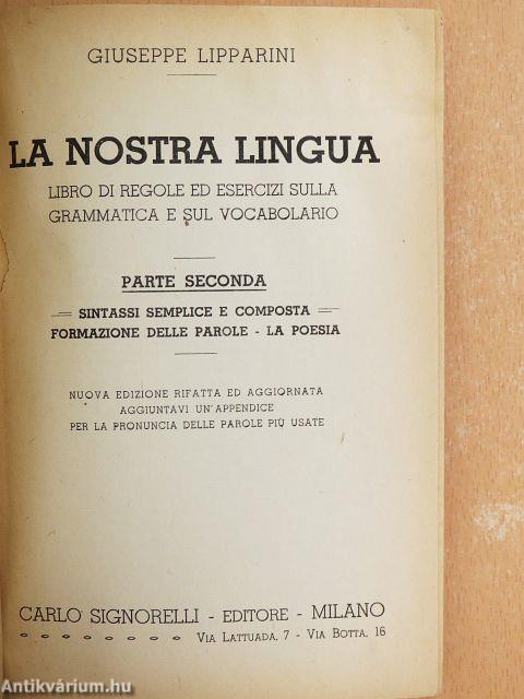 La nostra lingua II.