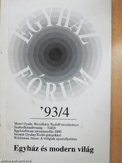 Egyházfórum 1993/4