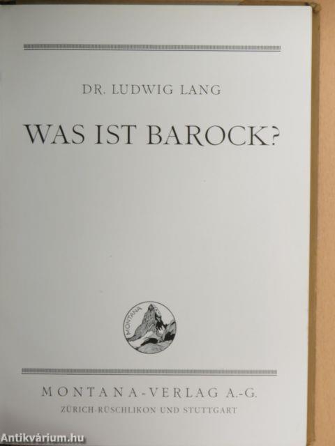 Was ist Barock?