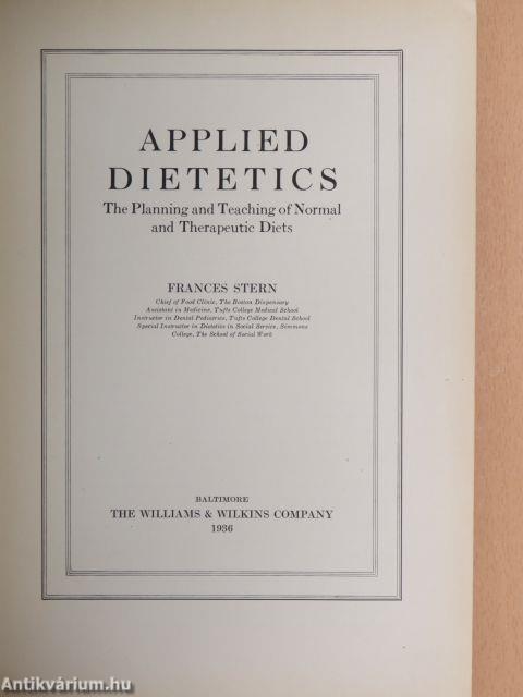 Applied Dietetics