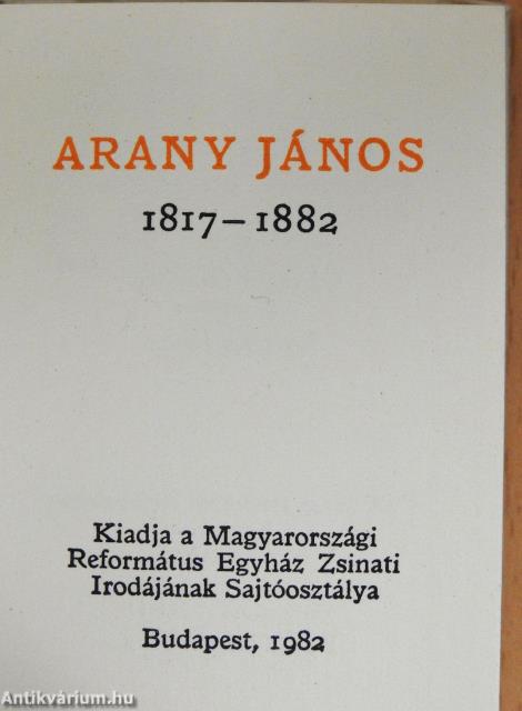 Arany János (minikönyv)