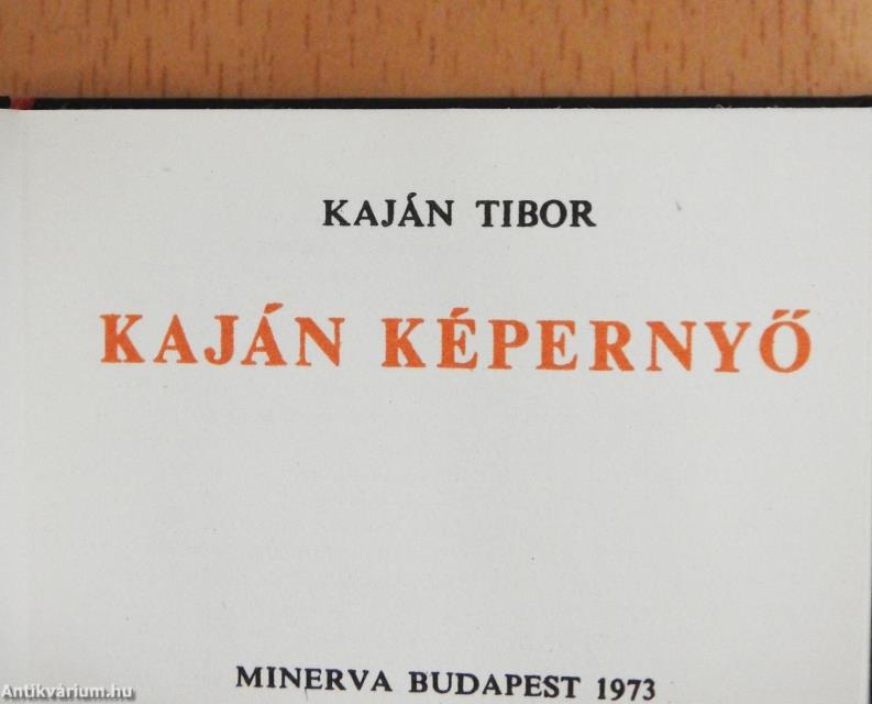 Kaján képernyő (minikönyv) (számozott)