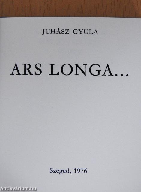 Ars Longa... (minikönyv)