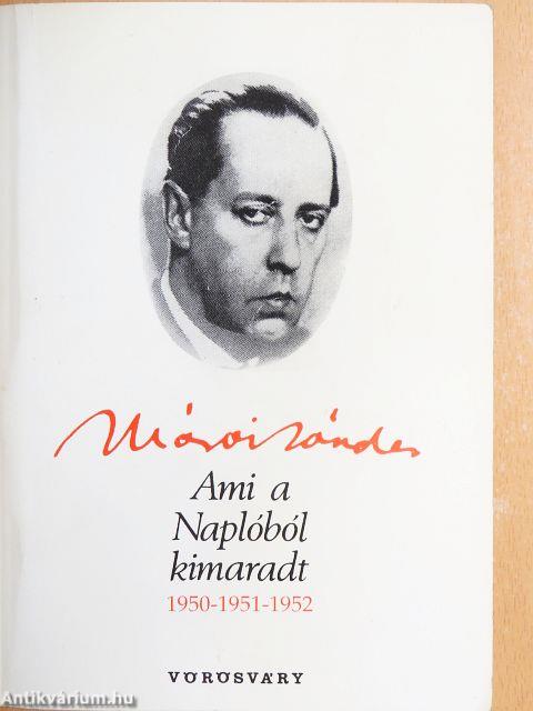 Ami a Naplóból kimaradt 1950-1951-1952