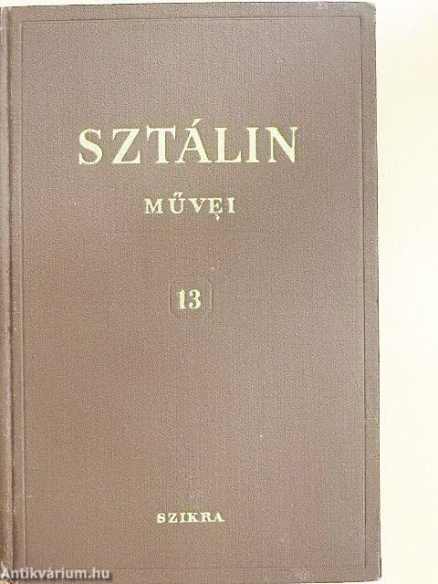 I. V. Sztálin művei 13.