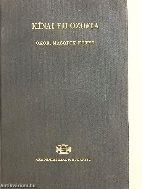 Kínai filozófia - Ókor II. (töredék)