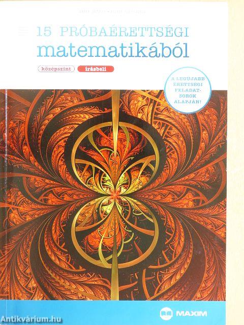 15 próbaérettségi matematikából