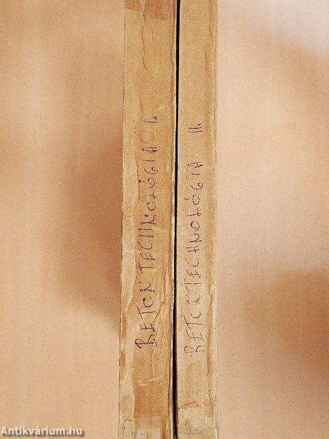 Betontechnológia I-II.