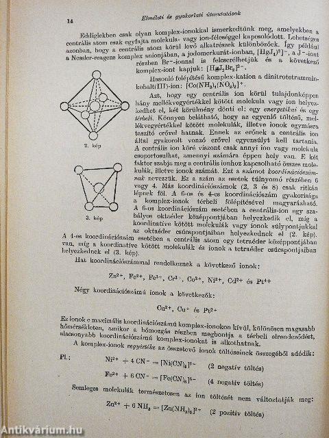 Bevezetés a kémiai analízisbe I.