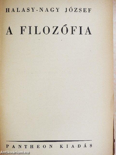 A filozófia