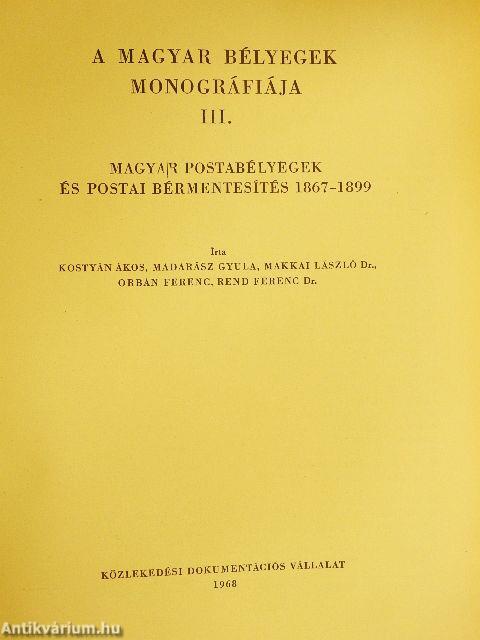 A magyar bélyegek monográfiája III.